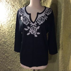 Cathy Daniels women's sweater. Size L.